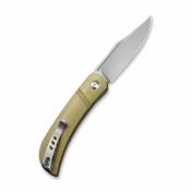 CIVC2015B Civivi Appalachian Drifter – Couteau pliant Slipjoint Lame Acier CPM-S35VN Manche Micarta Olive - Livraison Gratuite