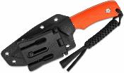 CIVC24058B1 Couteau CIVIVI Gander Clip Point Lame Acier 14C28N Manche G10 Orange Housse Kydex - Livraison Gratuite