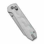 CIVC250272 CIVIVI Over Yonder | Couteau Lame Spey Point Acier 14C28N Satin | Manche Silver Aluminum Foil G10 Crossbar Lock - Livraison Gratuite