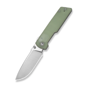 CIVC250351 — Couteau de poche CIVIVI Zygon Lame Acier Nitro-V Drop Point Satiné Manche G10 Naturel Top Crossbar Lock Livraison Gratuite