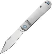 DTK4386TG Couteau DREAMTECH Slip Joint Lame Acier VG-10 Satin Manche Titane Gris - Livraison Gratuite