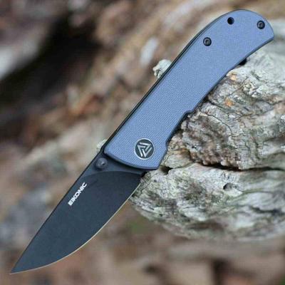 EKC220BGY Couteau EIKONIC Fairwind Linerlock Blue Lame Acier D2 Black Manche Blue G10 Linerlock - Livraison Gratuite