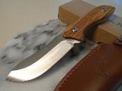 ER20003D Couteau Bushcraft Elk Ridge Lame Acier 3Cr13 Etui Cuir - Livraison Gratuite