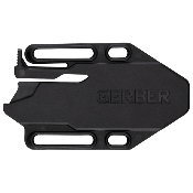 G2009298 — Couteau Gerber Forefront Black Lame Acier 420HC Drop Point Blanche Manche GFN Noir Étui GFN - Livraison Gratuite