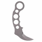 HDTAR15KG Tarani AR15 Karambit – Lame Acier D2 | Finition PVD Gris Étui Kydex Ulti Clip - Livraison Gratuite