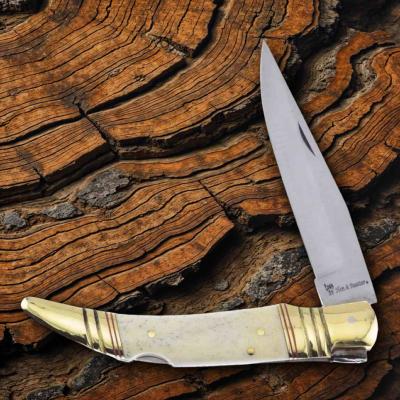 HRI5044SB5 Hen & Rooster International Toothpick – Couteau pliant Lockback Lame Acier 1.4116 Satin Manche Os - Livraison Gratuite