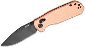 J1954CO Couteau CJRB Maximal Lame Drop Point Acier AR-RPM9 Manche Cuivre Sécurité Crossbar Lock - Livraison Gratuite