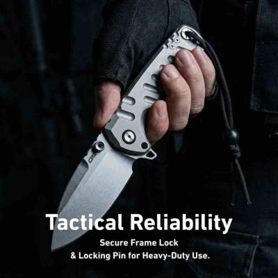 J1966GGY Couteau CJRB Tundra Limited Edition | Lame Drop Point Acier S35VN | Manche Gray Titanium Linerlock - Livraison Gratuite