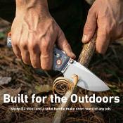 J1970BU Couteau CJRB Doubletap | Lame Drop Point Acier D2 | Manche Blue G10 Recoil Lock V2 - Livraison Gratuite