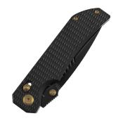 K1095V6 Kansept Eaglestrike – Couteau pliant Crossbar Lock Lame Acier CPM S35VN Manche Titanium Black Diamond Pattern - Livraison Gratuite