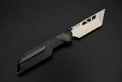 KETM0165 Couteau Pliant Ketuo Mutiny Lame Acier 14C28N Tanto Microbillée Manche G10 Noir Linerlock - Livraison Gratuite