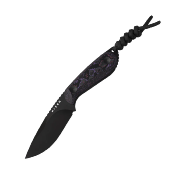 KI1081A10 Kizer Buddy – Couteau Fixe EDC Lame 4V Manche Fat Carbon Purple Haze Housse Kydex - Livraison Gratuite