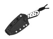 KI1081A3 Couteau Kizer Cutlery BUDDY Lame Drop Point Nitro-V Manche G10 Black & White Etui Kydex - Livraison Gratuite