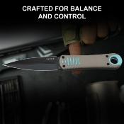KI1083A3 Dague Kizer Hidden Agenda Lame AEB-L Double Tranchant Manche G10 Housse Kydex - Livraison Gratuite