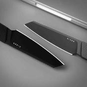 KI1123A2 Couteau Kizer Hallow | Lame Reverse Tanto Acier CPM-10V Gray PVD | Manche Gray Alu & Carbon Fiber Inlays Housse Kydex - Livraison Gratuite