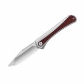 Ki3732A2 Couteau Pliant Kizer Melody Lame Acier S35VN (HRC 60-62) Manche Aluminium et Bois de Rose Panama Slip Joint Livraison Gratuite