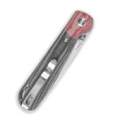 KIV3587C1 Couteau Kizer PPY Micarta Gray/Red Lame Acier 154CM IKBS - Livraison Gratuite