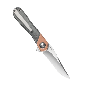 KIV3614C3 Couteau Kizer Comet Micarta Black Lame Acier 154CM IKBS - Livraison Gratuite