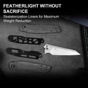 KIV3725A2 Couteau Kizer Skinner Reverse Tanto Lame Acier Nitro-V Manche Micarta Sécurité Liner Lock - Livraison Gratuite