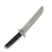 KO049 Couteau Komoran Warlord Lame Tanto Acier Satin Manche Bois Ébène Etui Cuir/Kydex - Livraison Gratuite