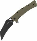 KS1423OL Kershaw Dawnstar | Couteau Pliant Assisté | Lame Hawkbill Acier 8Cr13MoV | Manche GFN Green - Livraison Gratuite