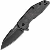 KS2065X Couteau Kershaw Gravel | Lame Reverse Tanto Acier 8Cr13MoV | Frame Lock & Manche Acier Black - Livraison Gratuite