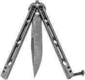 KS5150BW Couteau Kershaw Lucha Balisong Butterfly Lame Acier 14C28N Blackwash KVT Made USA - Livraison Gratuite