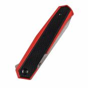 KT1042A3 Kansept Integra – Couteau Pliant Lame Acier 154CM Drop Point, Manche Noir/Rouge G10, Liner Lock – Livraison Gratuite