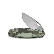 KUB322K Kubey Tityus Camo G10 Handle Bead Blasted D2 Blade IKBS Linerlock Clip - Livraison Gratuite