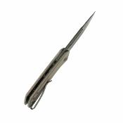 KUB331U Kubey Thalia – Couteau pliant Liner Lock Lame Acier 14C28N Blackwash Manche Tan G10 Bearing - Livraison Gratuite