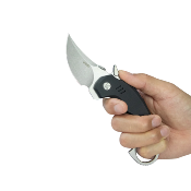 KUB440A Couteau Kubey Jaw Pikal Lame Karambit Acier 14C28N Manche G-10 Noir Sécurité Liner Lock  - Livraison Gratuite