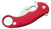 LSTLE1ARS Karambit LionSteel L.E.One Red Lame Acier CPM-MagnaCut Stonewashed Italy - Livraison Gratuite