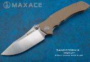 MAXMCK07 Couteau Maxace Knives Sandstorm K Lame Acier Bohler K110 IKBS - Livraison Gratuite