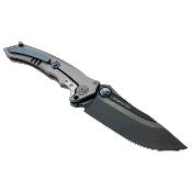 MAXMCS202 Couteau Maxace Sandstorm V2 Gray Titane Lame Acier M390 IKBS - Livraison Gratuite