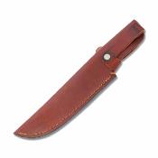 MR448 Marbles Large Hunter - Couteau Clip Point Acier Inox Manche Corne de Buffle Garde Inox Étui Cuir - Livraison Gratuite