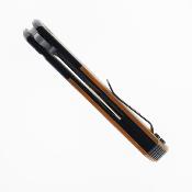 NMB2047UA3 Couteau North Mountain Chop2 Lame Tanto Acier Trois Couches Manche PEI Ambre & Alu - Livraison Gratuite