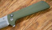 NMB2406G Couteau North Mountain Blade Chop Lame Acier San Mai TANTO Manche G10 Green Pivot Sur ROulements - Livraison Gratuite