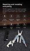 NTL20293A Outils multifonctions 9-en-1 NexTool W2 Light Wrench Manche Acier Bleu - Livraison Gratuite