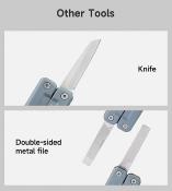 NTL20293A Outils multifonctions 9-en-1 NexTool W2 Light Wrench Manche Acier Bleu - Livraison Gratuite