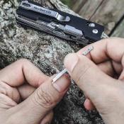 NTL20413B Couteau NEXTOOL Knight K30 Multi-Tool Lame Acier 14C28N 10 Bits Manche G10 Noir Crossbar Lock - Livraison Gratuite