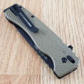 OEXD130AC Couteau OUTDOOR EDGE Razor XD1 Button Lock Lame Acier 420J2 Manche GFN Marron - Livraison Gratuite