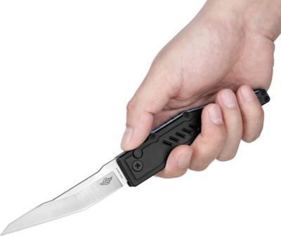 OKNMETTLE3BK — Couteau Olight Mettle 3 Lame Acier S35VN Satinée Manche Aluminium Noir Button Lock - Livraison Gratuite