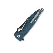 QS117C Couteau QSP Locust Blue Micarta Lame Acier 154CM IKBS - Livraison Gratuite