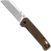 QS130F Couteau QSP Knife Penguin Laiton Lame D2 - Livraison Gratuite