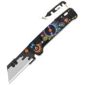 QS130UTREC Couteau Pliant QSP Penguin Workmate Lame Acier SK5 Manche FRN Noir Édition Disque Glyde Lock - Livraison Gratuite