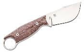 RS3611RM Couteau Real Steel Furrier Skinner Red Lame Acier N690 Etui Cuir - Livraison Gratuite