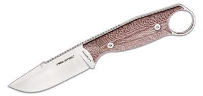 RS3612RM Couteau Real Steel Furrier Harpoon Red Lame Acier N690 Etui Cuir - Livraison Gratuite