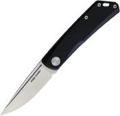 RS7031 Couteau Real Steel Luna Lite Black Lame acier D2 Blade Slipjoint Clip - Livraison Gratuite
