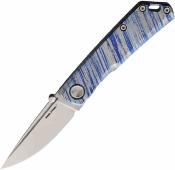 RS7071TC08 Couteau Real Steel Luna Boost | Lame Drop Point Acier Bohler N690 Satin | Manche Titanium Wind of Change Framelock - Livraison Gratuite