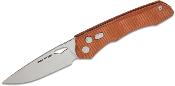 RS7131NM Couteau Real Steel Griffin Pro Natural Lame Acier Sandvik 14C28N Button Lock IKBS - Livraison Gratuite